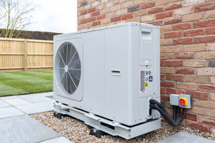 Air,Source,Heat,Pump,Fitted,Outside,A,New,Home,Development